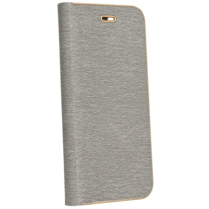 Diárové puzdro na Samsung Galaxy A42 5G Forcell Luna Gold strieborné