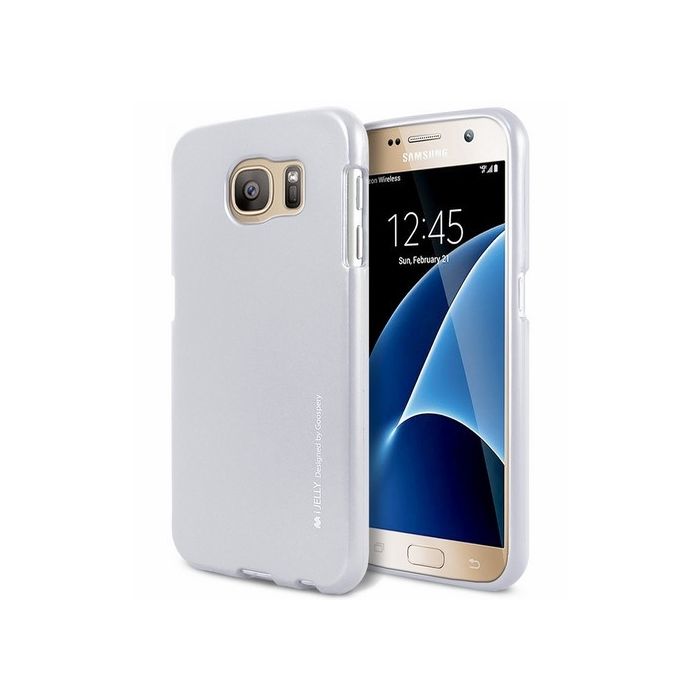 Silikónové puzdro na iPhone 12 mini Mercury i-Jelly strieborné