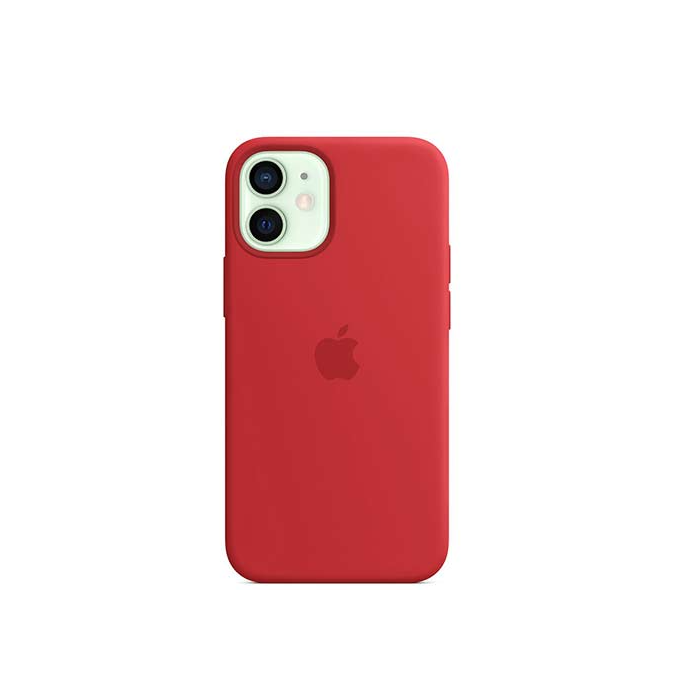 Puzdro Apple na Apple iPhone 12 Pro Max Silicone MagSafe červené