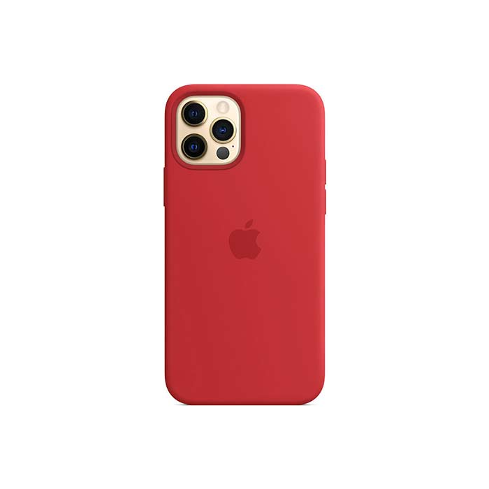 Silikónové puzdro Apple na Apple iPhone 12/12 Pro MHL63ZM/A Silicone Case with MagSafe (PRODUCT)RED