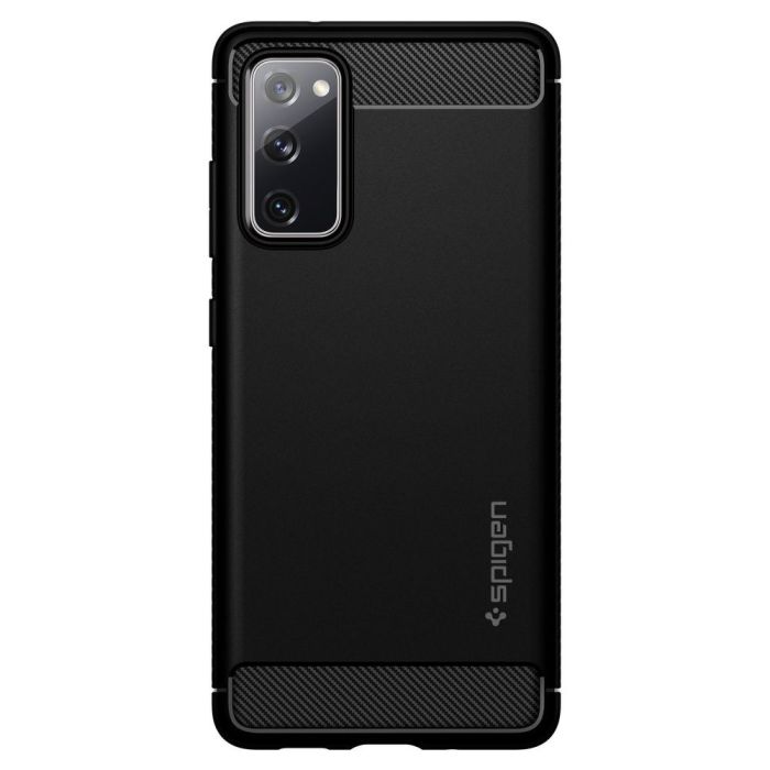 Plastové puzdro na Samsung Galaxy S20 FE G780 Spigen Rugged Armor čierne