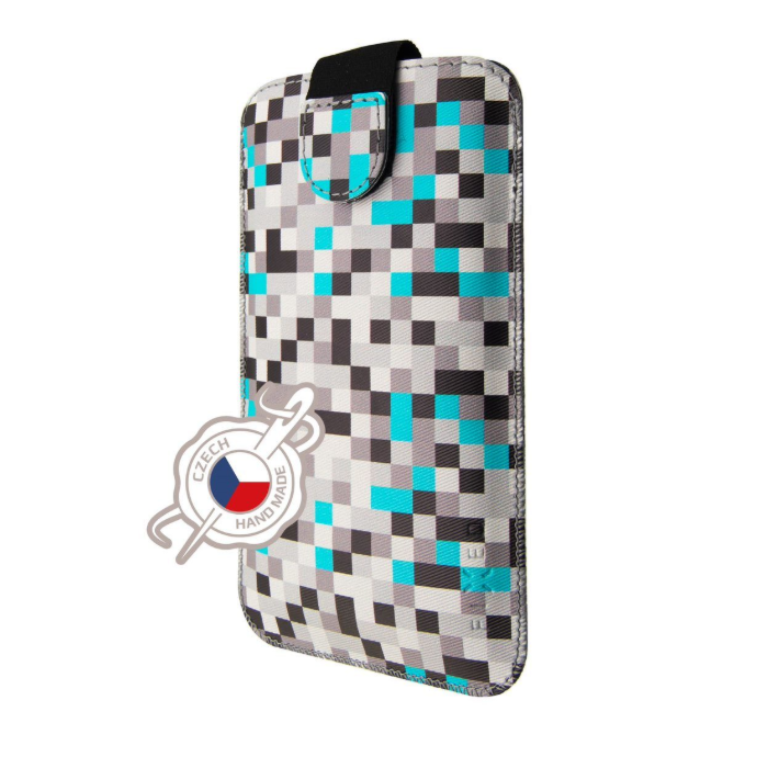 Puzdro vsuvka Fixed Soft Slim, 3XL, vzor Grey Dice
