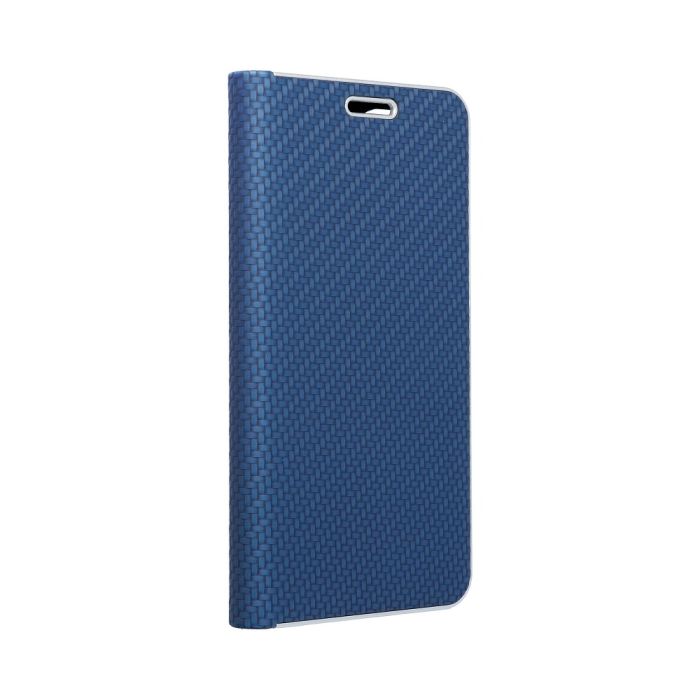 Diárové puzdro na Samsung Galaxy S21 plus Forcell Luna Carbon modré