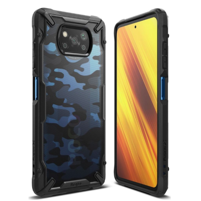 Plastové puzdro na Xiaomi Poco X3 NFC Ringke Fusion čierne