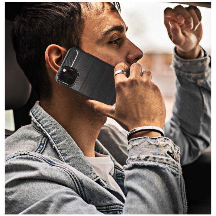 Silikónové puzdro na Samsung Galaxy S21 5G Carbon TPU čierne 