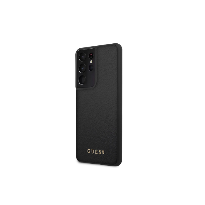 Puzdro Guess GUHCS21LIGLBK na Samsung Galaxy S21 Ultra 5G Iridescent čierne