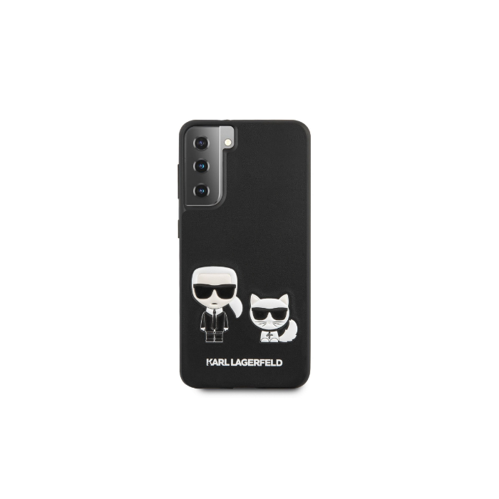 Puzdro Karl Lagerfeld KLHCS21MPCUSKCBK na Samsung Galaxy S21 Plus 5G PU Karl &Choupette čierne