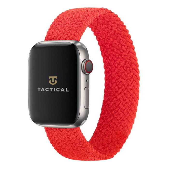 Náhradný remienok na Apple Watch 1/2/3/4/5/6/7/8/SE 42/44/45mm Tactical 773 L červený