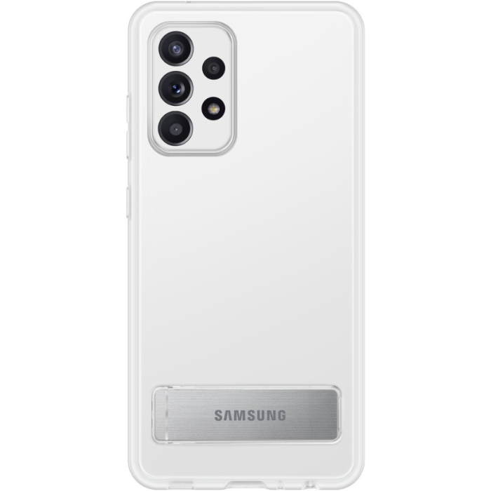 Plastové puzdro Samsung na Samsung Galaxy A52 LTE A525/A52 5G A526/A52s A528 EF-JA525CTE Clear Standing transparentné