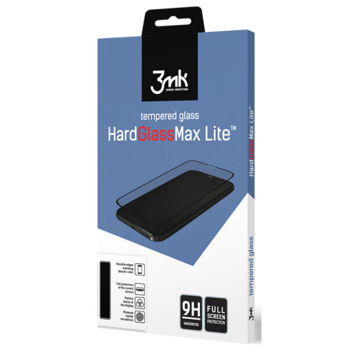 Tvrdené sklo na Xiaomi Redmi Note 7 3MK Hard Max Lite čierne