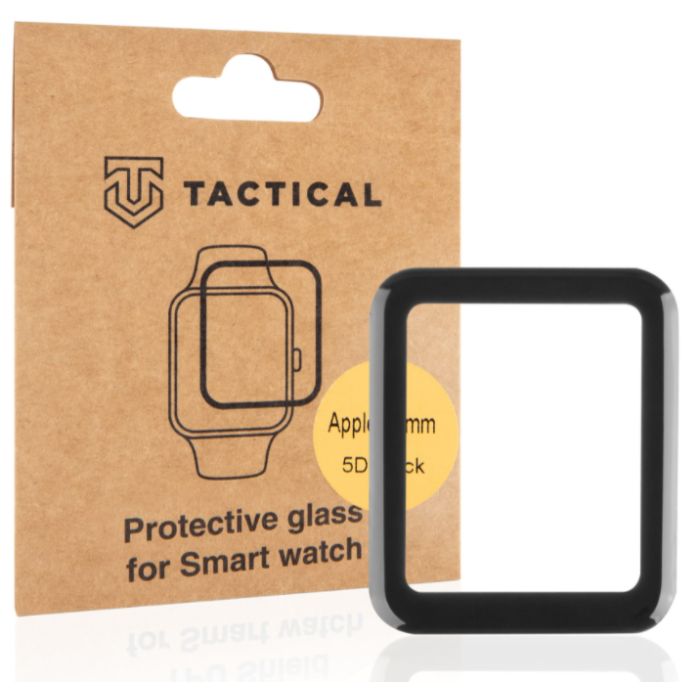 Tvrdené sklo na Apple Watch 40 mm 4/5/6 Tactical Shield čierne