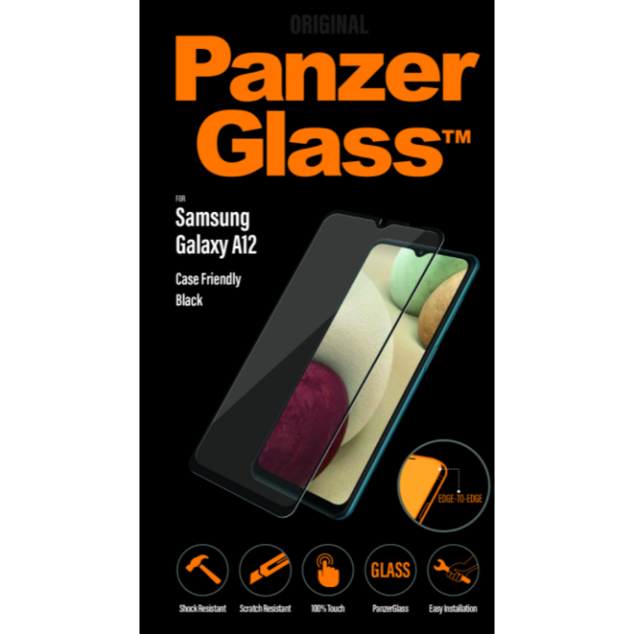 Tvrdené sklo na Samsung Galaxy A12/A32 5G/M12 PanzerGlass Friendly čierne