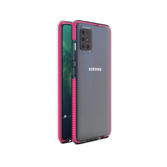 Silikónové puzdro na Samsung Galaxy S21 G5 Spring transparentno-ružové