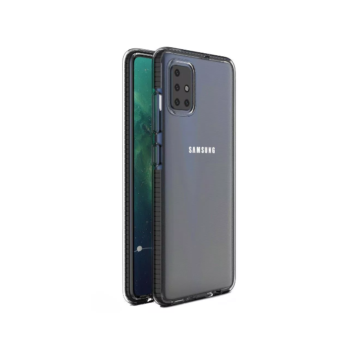 Silikónové puzdro na Samsung Galaxy S21 Plus 5G Spring transparentno-čierne