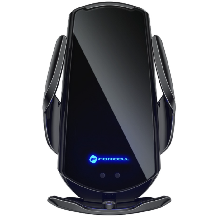 Držiak Forcell bezdrôtové nabíjanie 15W Infra senzor (sklo, mriežka)