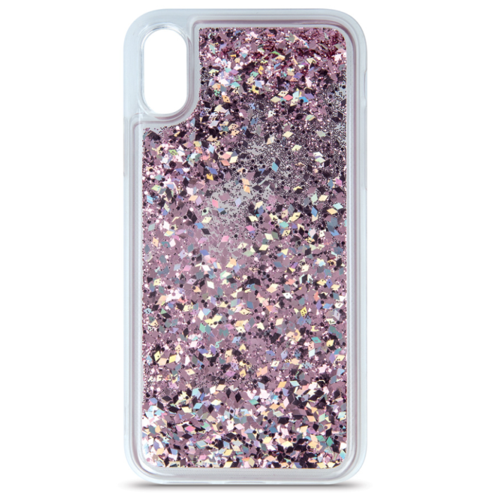 Silikónové puzdro na Xiaomi Redmi Note 10/10s Liquid Sparkle fialové