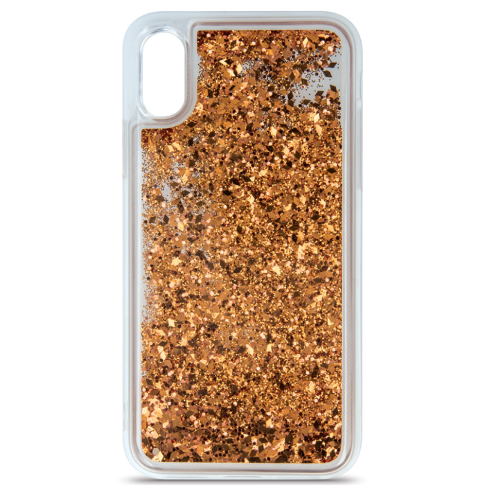 Silikónové puzdro na Samsung Galaxy A12 A125/M12 M127 Liquid Sparkle zlaté