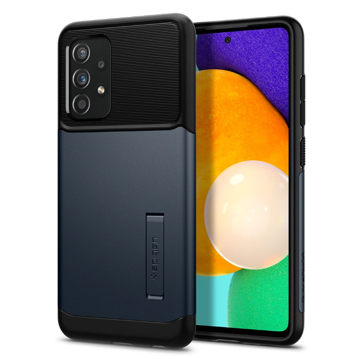Odolné puzdro na Samsung Galaxy A52/A52 5G Spigen Slim Armor metal