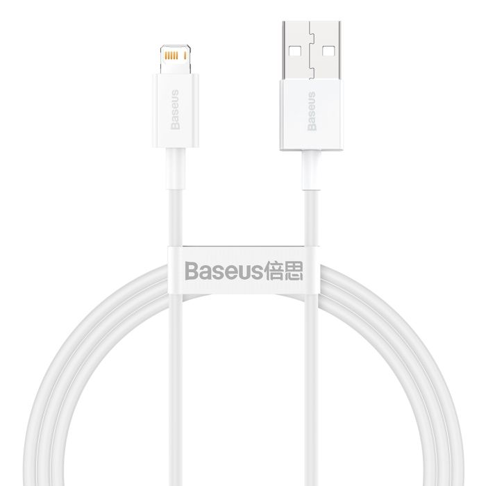 Dátový kábel Baseus Superior USB - Lightning 1,0 m 2,4A biely