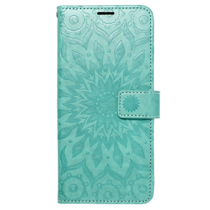 Diárové puzdro na Samasung Galaxy A02s Forcell MEZZO mandala zelené
