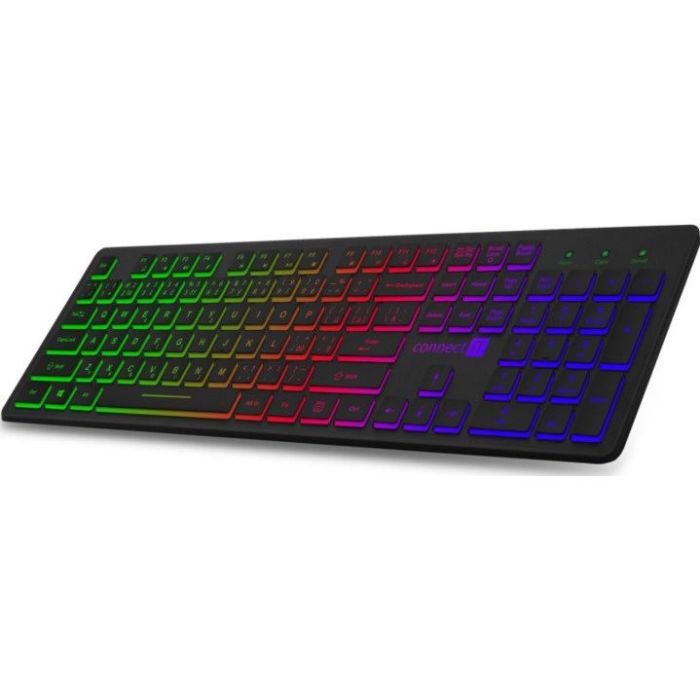 Klávesnica CONNECT IT CKB-4040-CS s podsvietením čierna