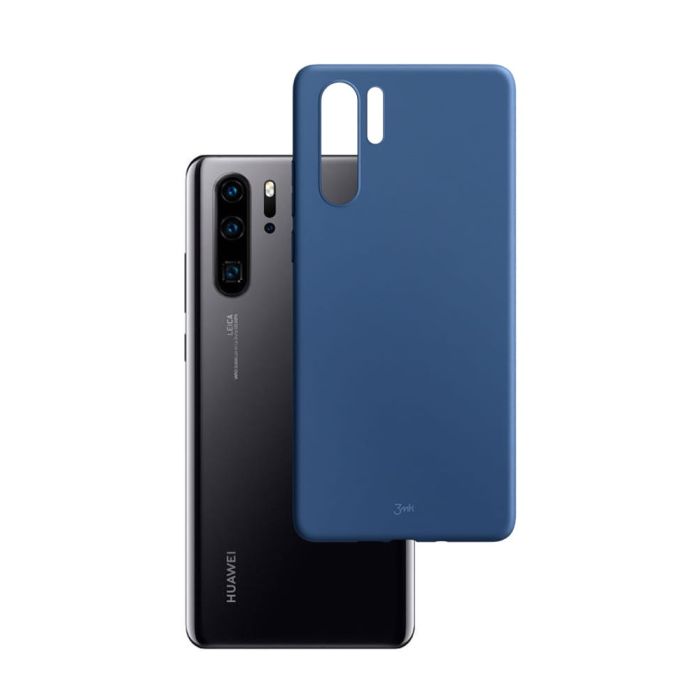 Silikónové puzdro na Huawei P30 Pro 3MK Matt modré