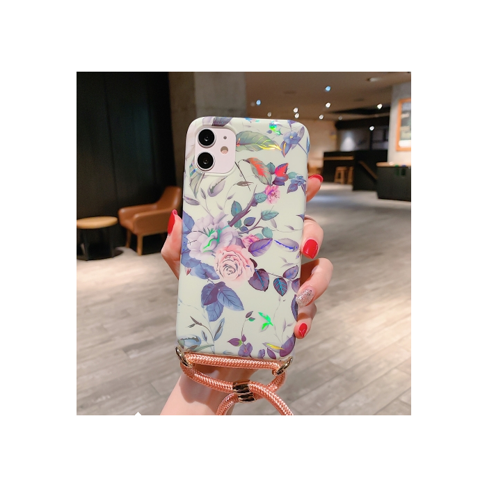 Plastové puzdro na Apple iPhone 12/12 Pro Rose ružovo modré 