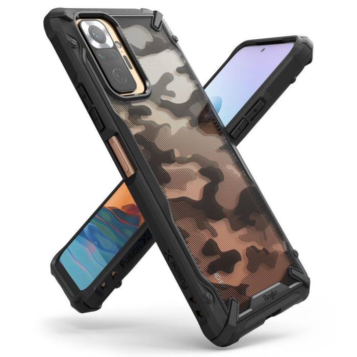Odolné puzdro na Xiaomi Redmi Note 10 Pro Ringke Fusion čierne