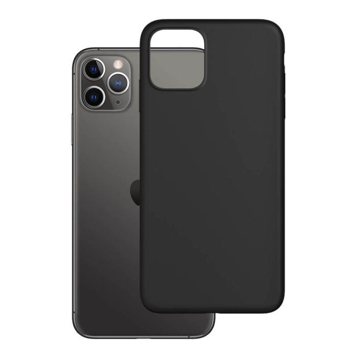 Silikónové puzdro na OnePlus 9 Pro 3MK Matt čierne