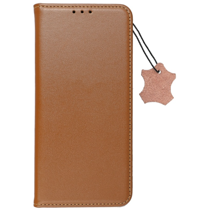 Diárové puzdro na Samsung Galaxy A12/M12 Leather Forcell Smart Pro hnedé