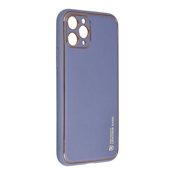 Plastové puzdro na Samsung Galaxy A02S Forcell LEATHER modré