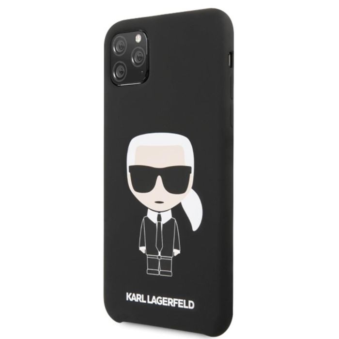 Puzdro na Apple iPhone 12 Mini Karl Lagerfeld KLHCP12SSLFKBK Iconic čierne