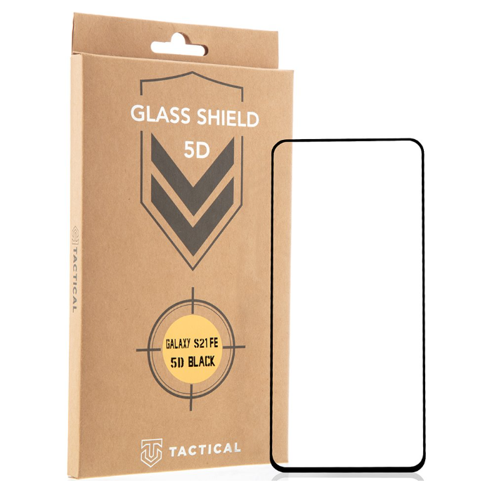 Tvrdené sklo na Samsung Galaxy S21 FE 5G Tactical Shield 5D celotvárové čierne