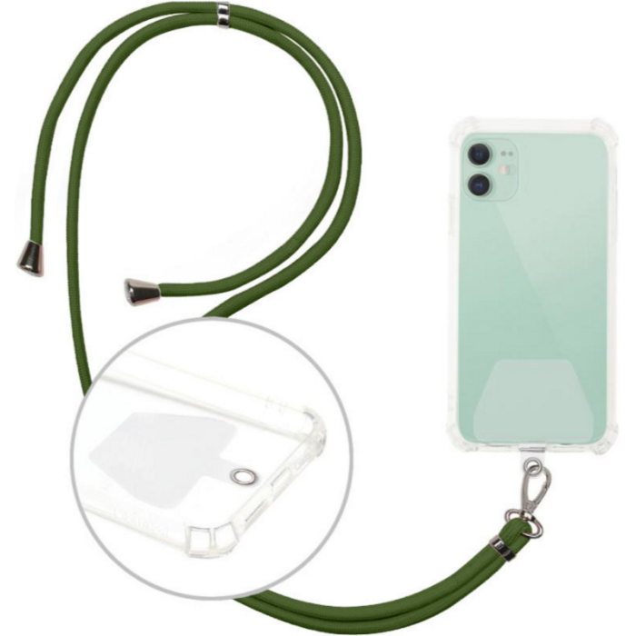 Universal neck strap for phones khaki