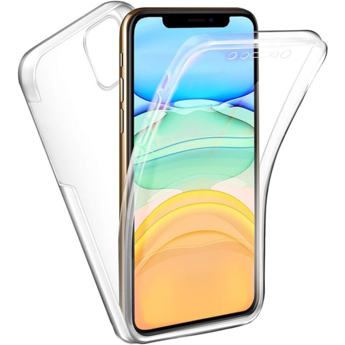 Silikónové puzdro na Apple iPhone 13 Mini Full Cover 360 transparentné