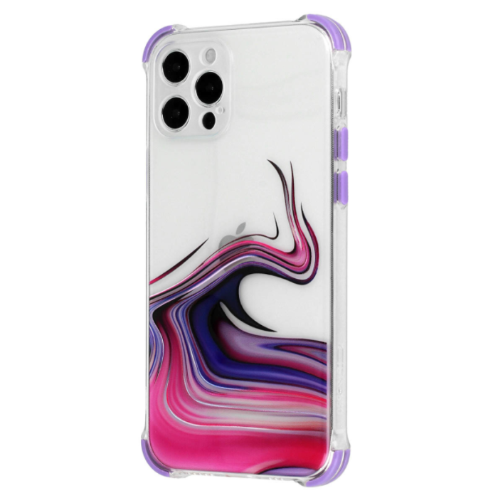 Silikónové puzdro na Samsung Galaxy A42 5G Water fialové