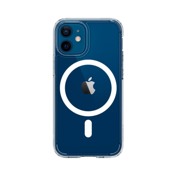 Odolné puzdro na Apple iPhone 12 Mini Spigen Ultra Hybrid MagSafe biele