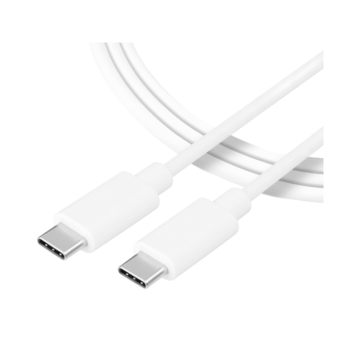 Kábel Tactical Smooth Thread USB-C/USB-C 1 m biely