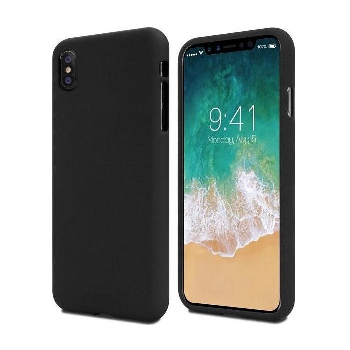 Silikónové puzdro na Apple iPhone 13 mini Mercury Soft čierne
