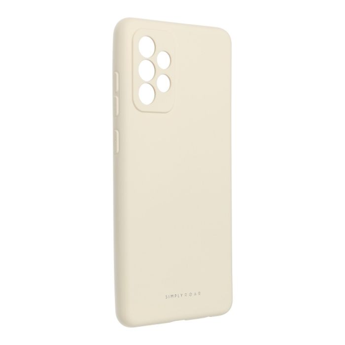 Silikónové puzdro na Samsung Galaxy A72/A72 5G Roar Space krémové