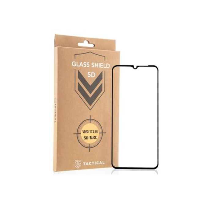 Tvrdené sklo na Vivo Y52 5G/Y72 5G Tactical Shield 5D čierne