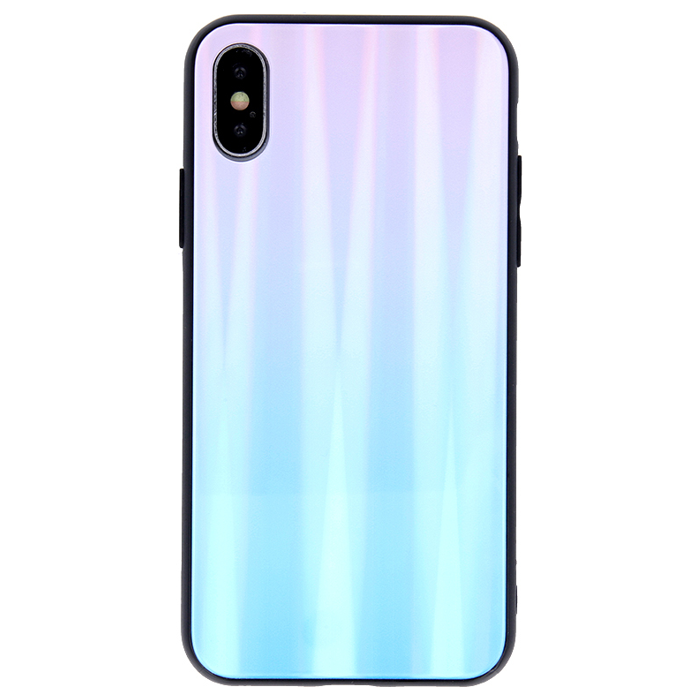 Plastové puzdro na Samsung Galaxy A22 LTE A225 Aurora Glass modro-ružové