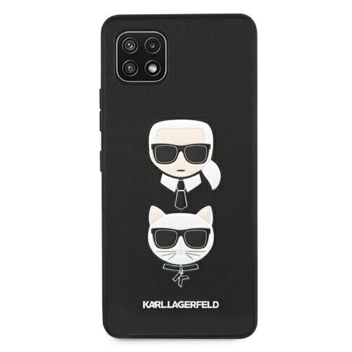 Puzdro na Samsung Galaxy A22 5G Karl Lagerfeld KLHCSA22SAKICKCBK Karl & Choupette čierne