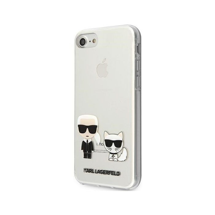 Plastové puzdro Karl Lagerfeld na Apple iPhone 13 Mini KLHCP13SCKTR Karl & Choupette transparentné