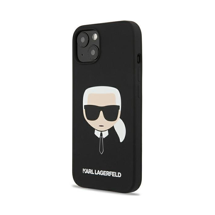 Plastové puzdro Karl Lagerfeld na Apple iPhone 13 Pro Max KLHCP13XSAKHBK Saffiano čierne