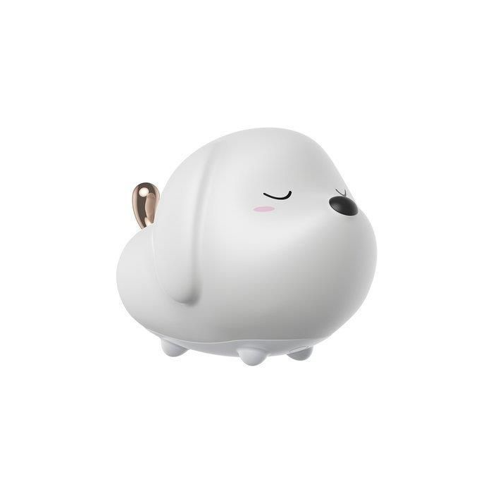 Silikónová nočná lampa Baseus Cute Dog biela