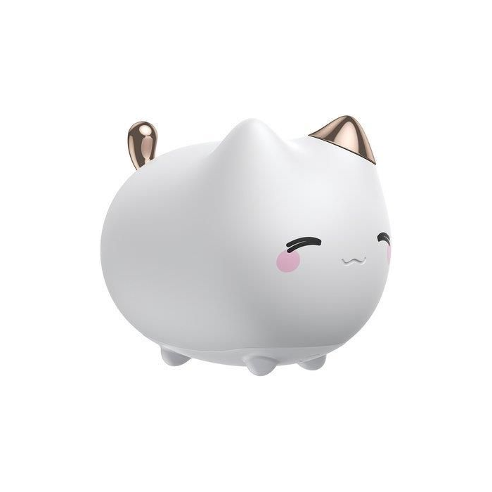 Silikónová nočná lampa Baseus Cute Kitty biela