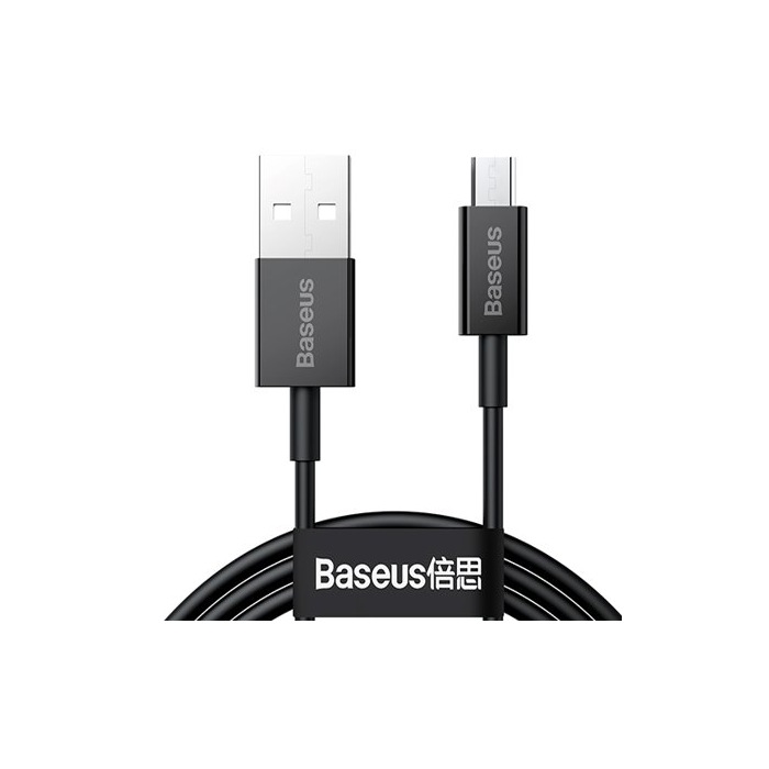 Kábel Baseus Superior CAMYS-A01, microUSB 2A, Fast Charging, 2m, čierny