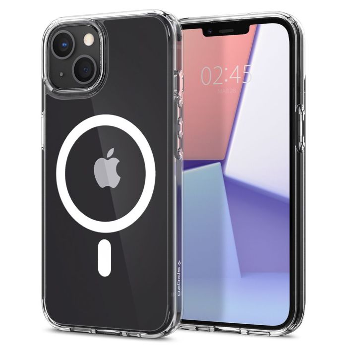 Odolné puzdro na Apple iPhone 13 mini SPIGEN Ultra Hybrid Mag biely