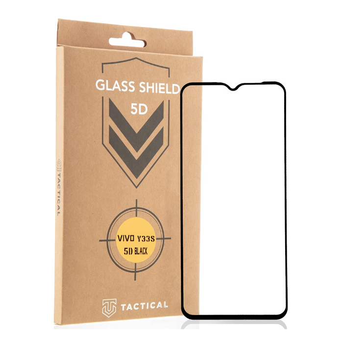 Tvrdené sklo na Vivo Y33s Tactical Shield 5D čierne 